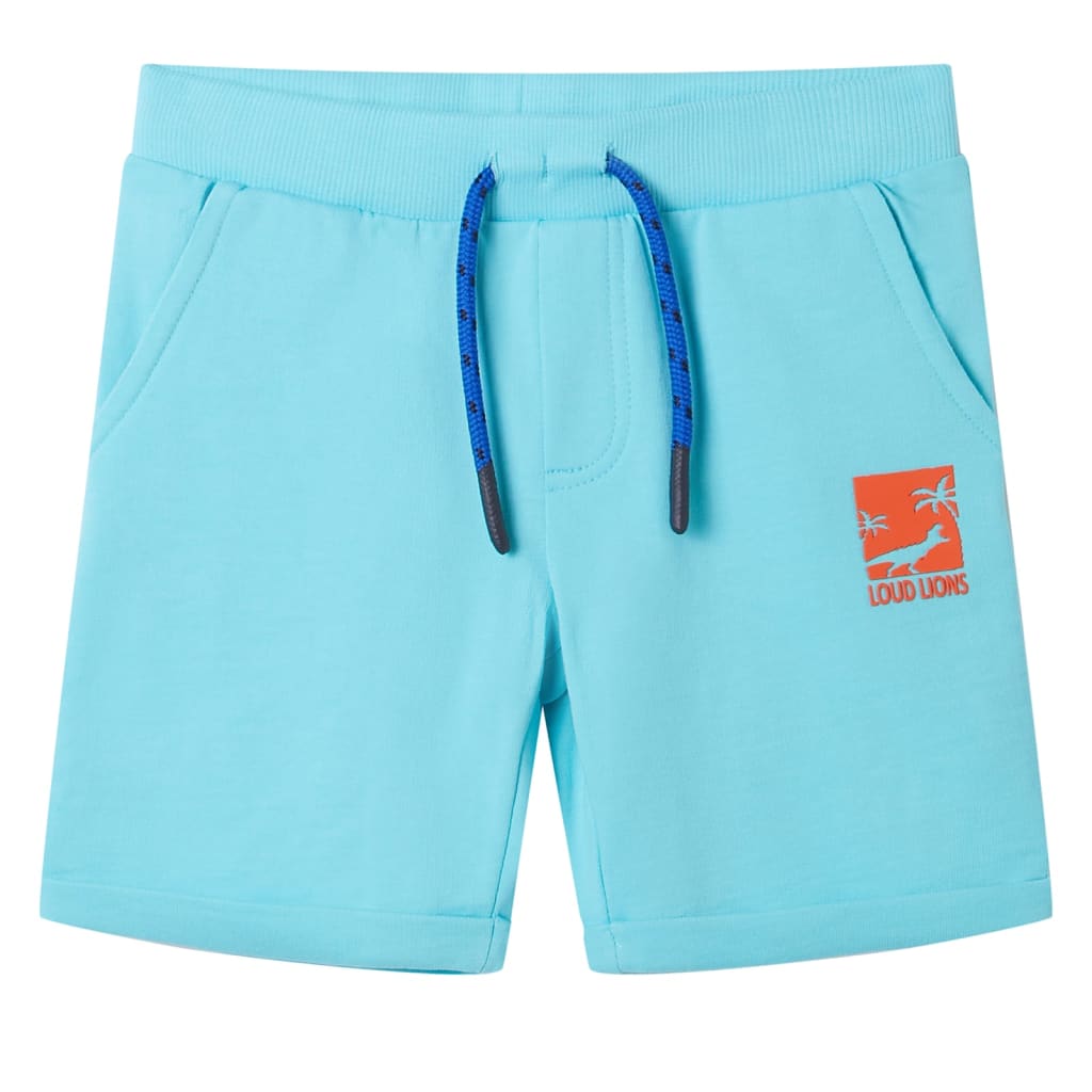 Kids' Shorts with Drawstring Aqua 128 - Style and Chic