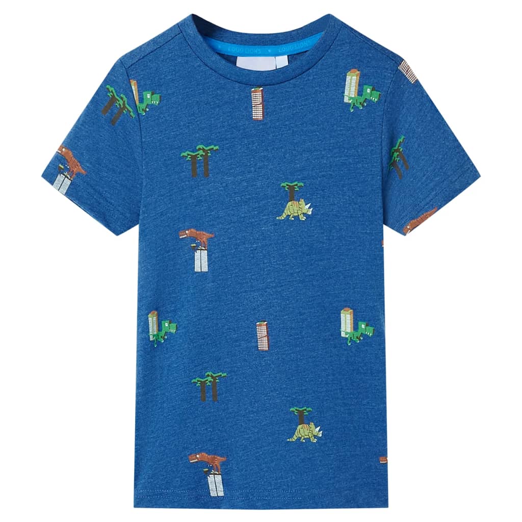 Kids' T-shirt Dark Blue Melange 104 - Style and Chic