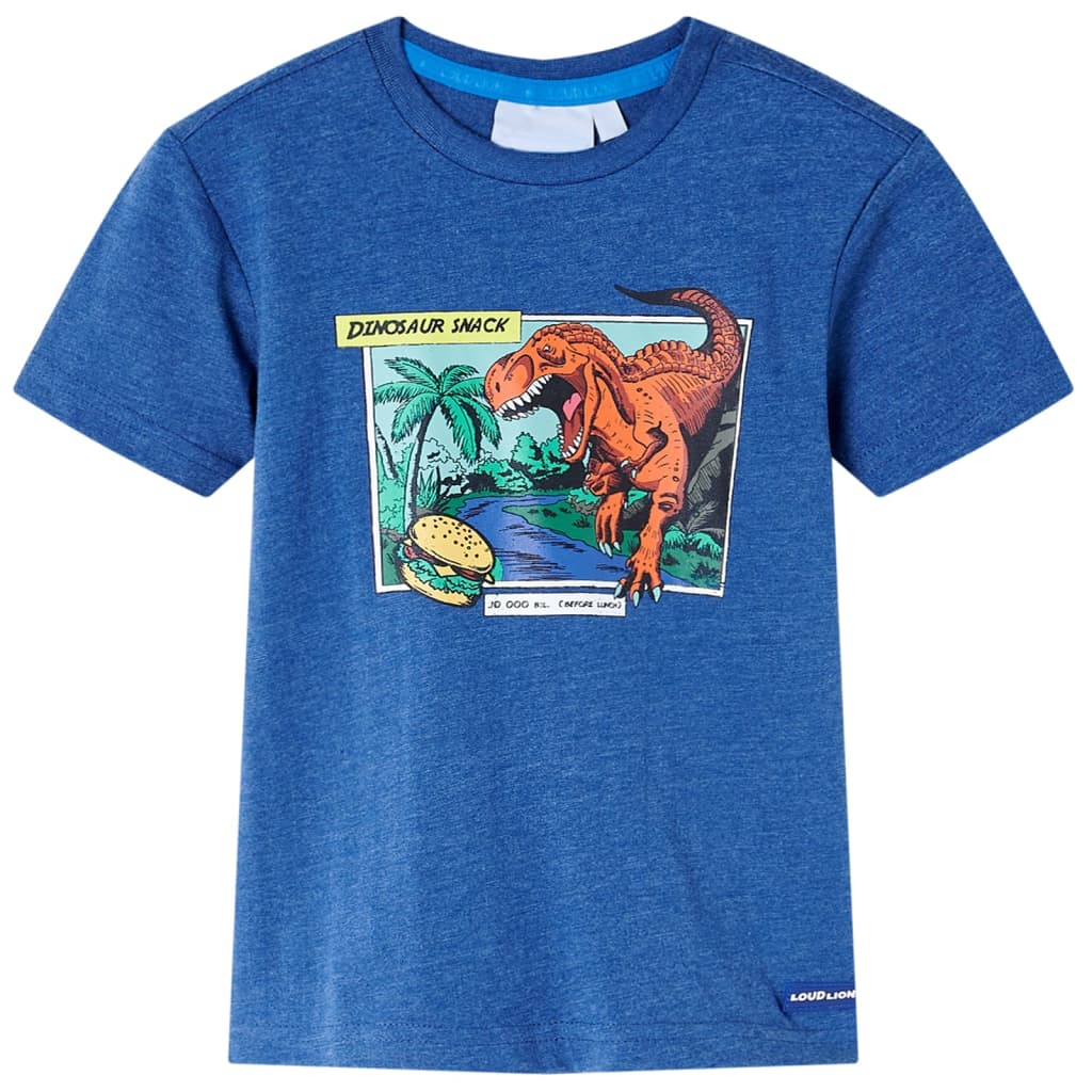 Kids' T-shirt Dark Blue Melange 128 - Tyrell & Tyrell