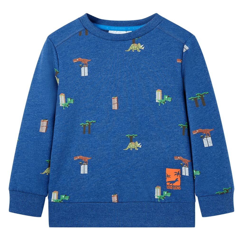 Kids' Sweatshirt Dark Blue Melange 116 - Style and Chic