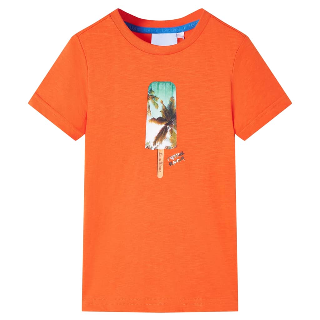 Kids' T-shirt Dark Orange 128 - Discount Dealers