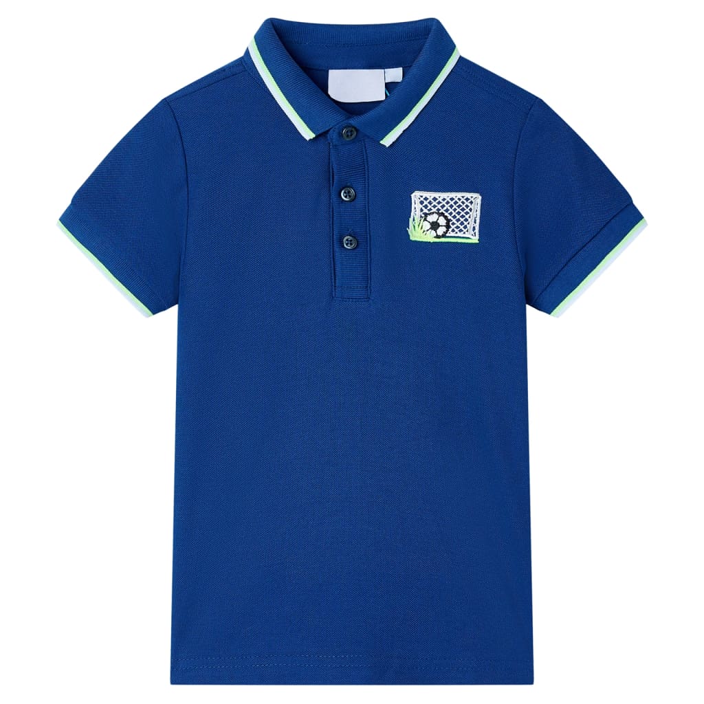 Kids' Polo Shirt Dark Blue 140 - Casper Homes