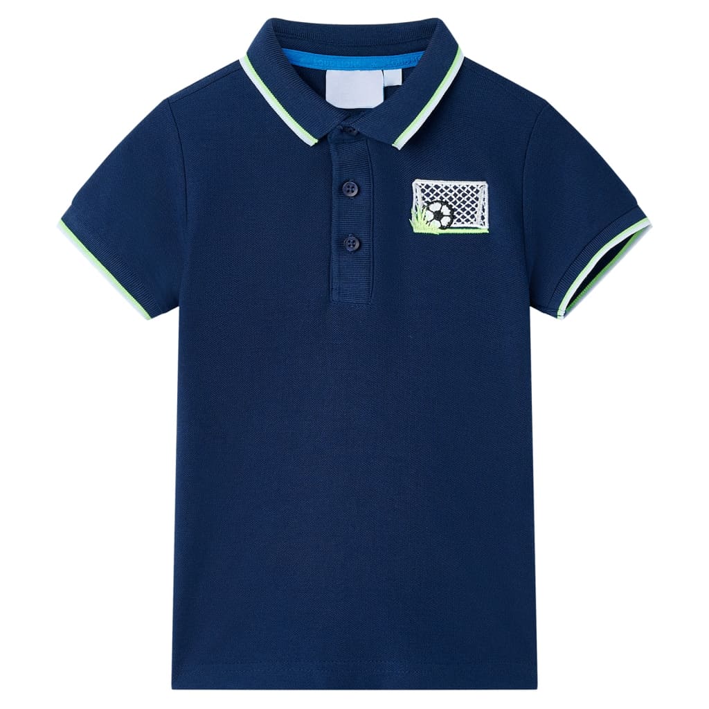 Kids' Polo Shirt Navy 116 - Brittle & Co