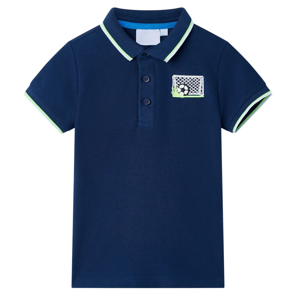 Kids' Polo Shirt Navy 140 - The Home Maker