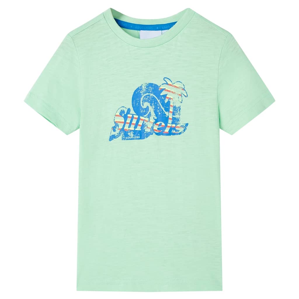 Kids' T-shirt Light Green 140 - Merlin Deals