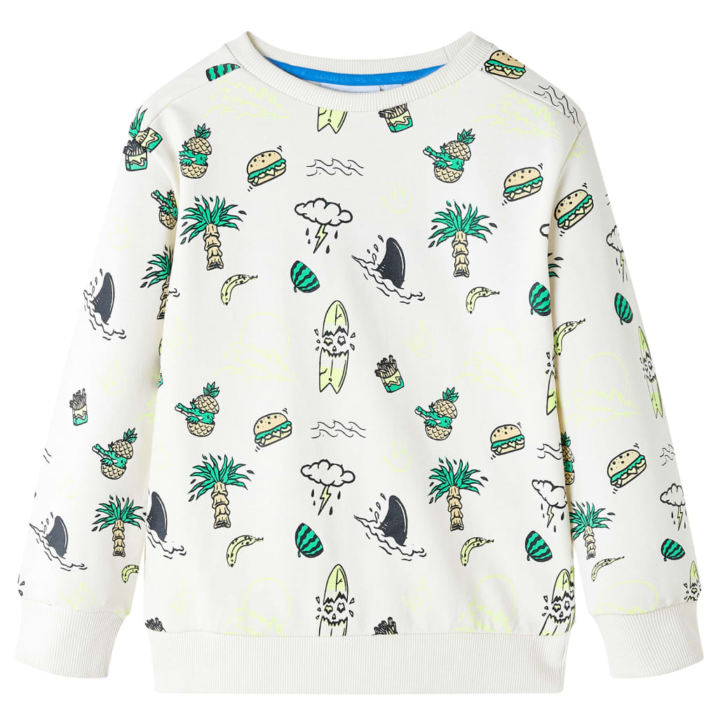 Kids' Sweatshirt Soft Ecru 128 - The Home Maker