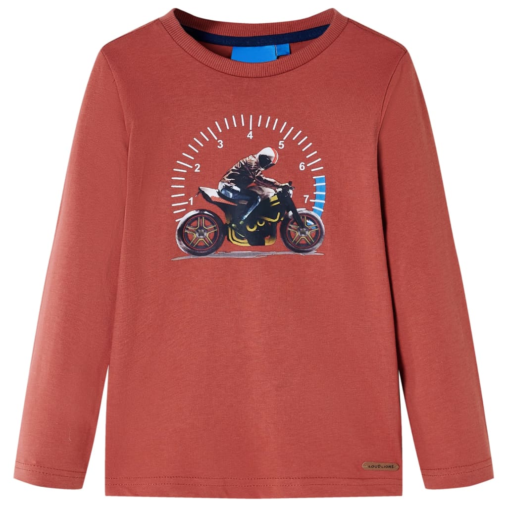 Kids' T-shirt with Long Sleeves Henna 128 - All Things Good