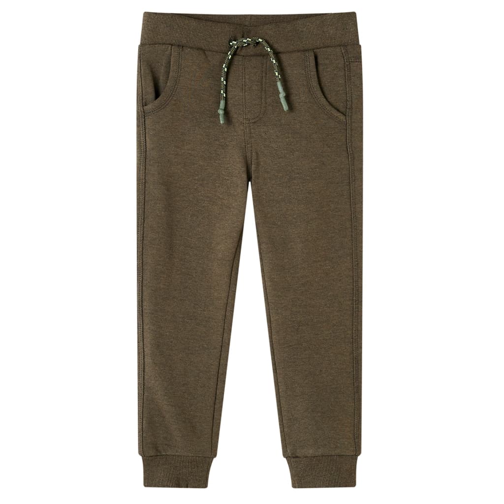 Kids' Sweatpants Khaki Melange 104 - Brittle & Co