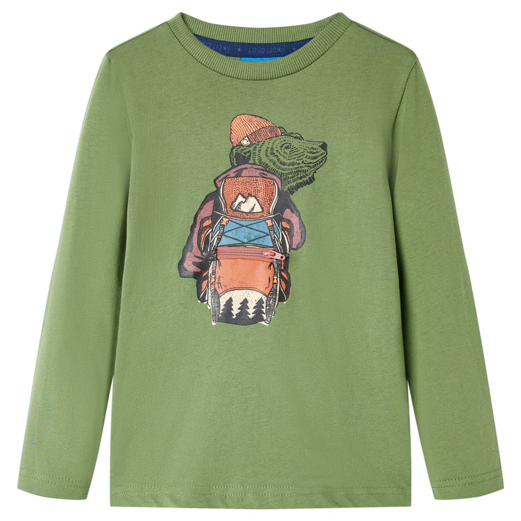 Kids' T-shirt with Long Sleeves Light Khaki 104 - All Things Good