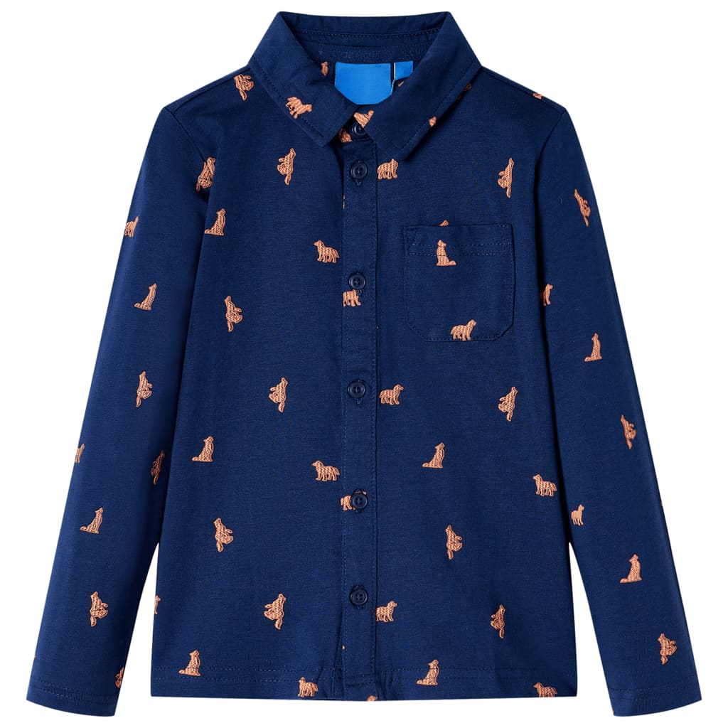 Kids' Shirt Navy 116 - Discount Dealers