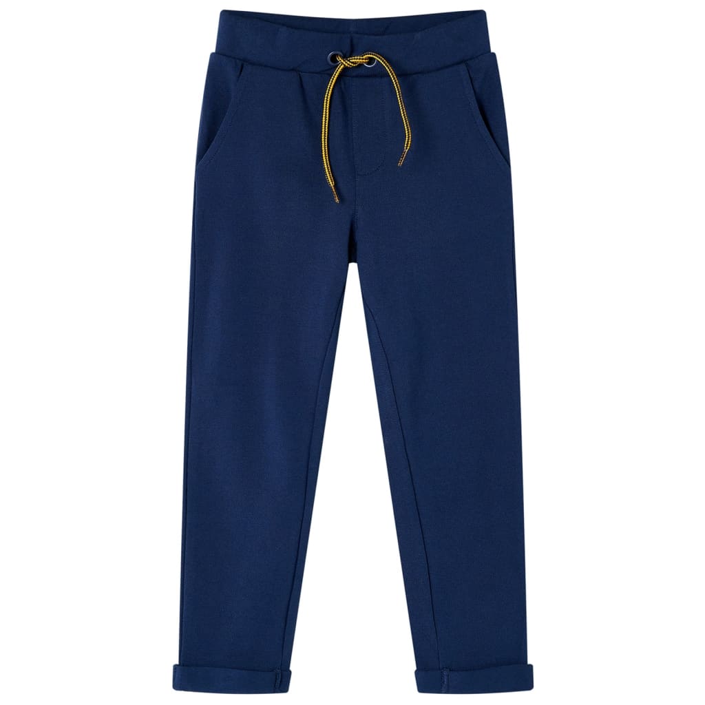Kids' Pants with Drawstring Navy 128 - Sid & Sam