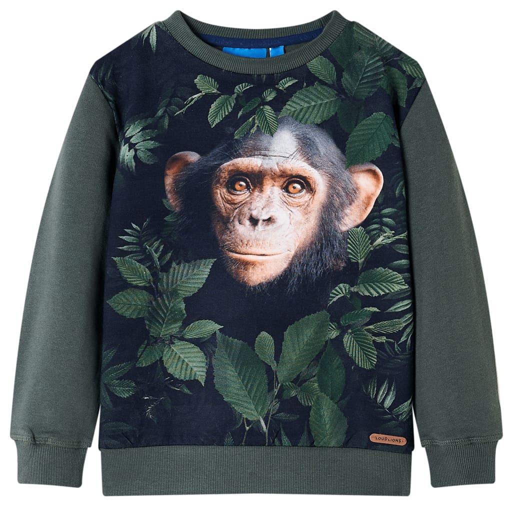 Kids' Sweatshirt Dark Khaki 140 - Brittle & Co
