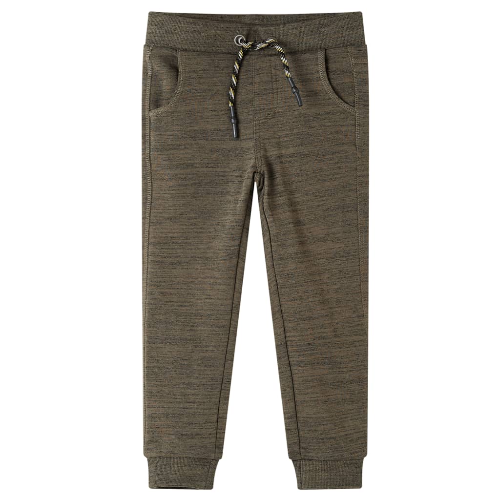 Kids' Sweatpants Dark Khaki Melange 92 - Style and Chic