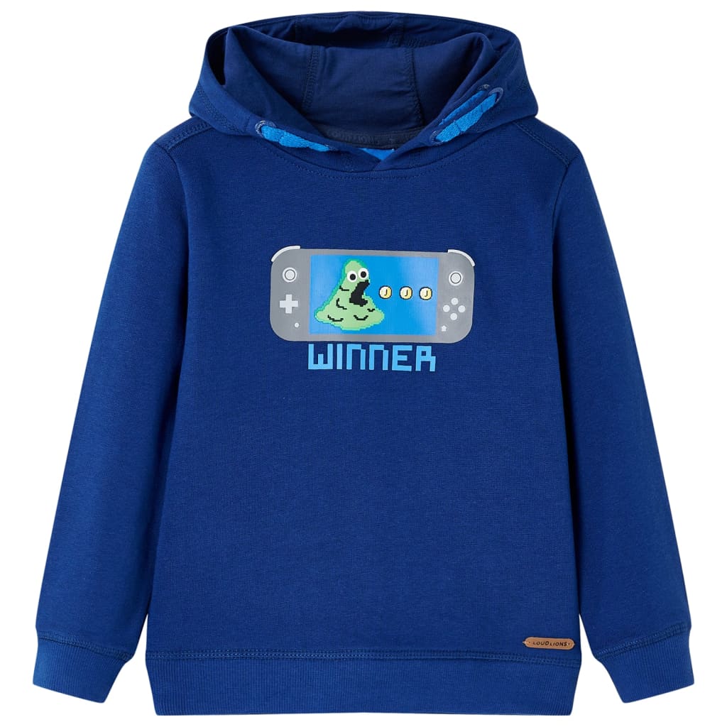 Kids' Hooded Sweatshirt Dark Blue 116 - Discount Dealers