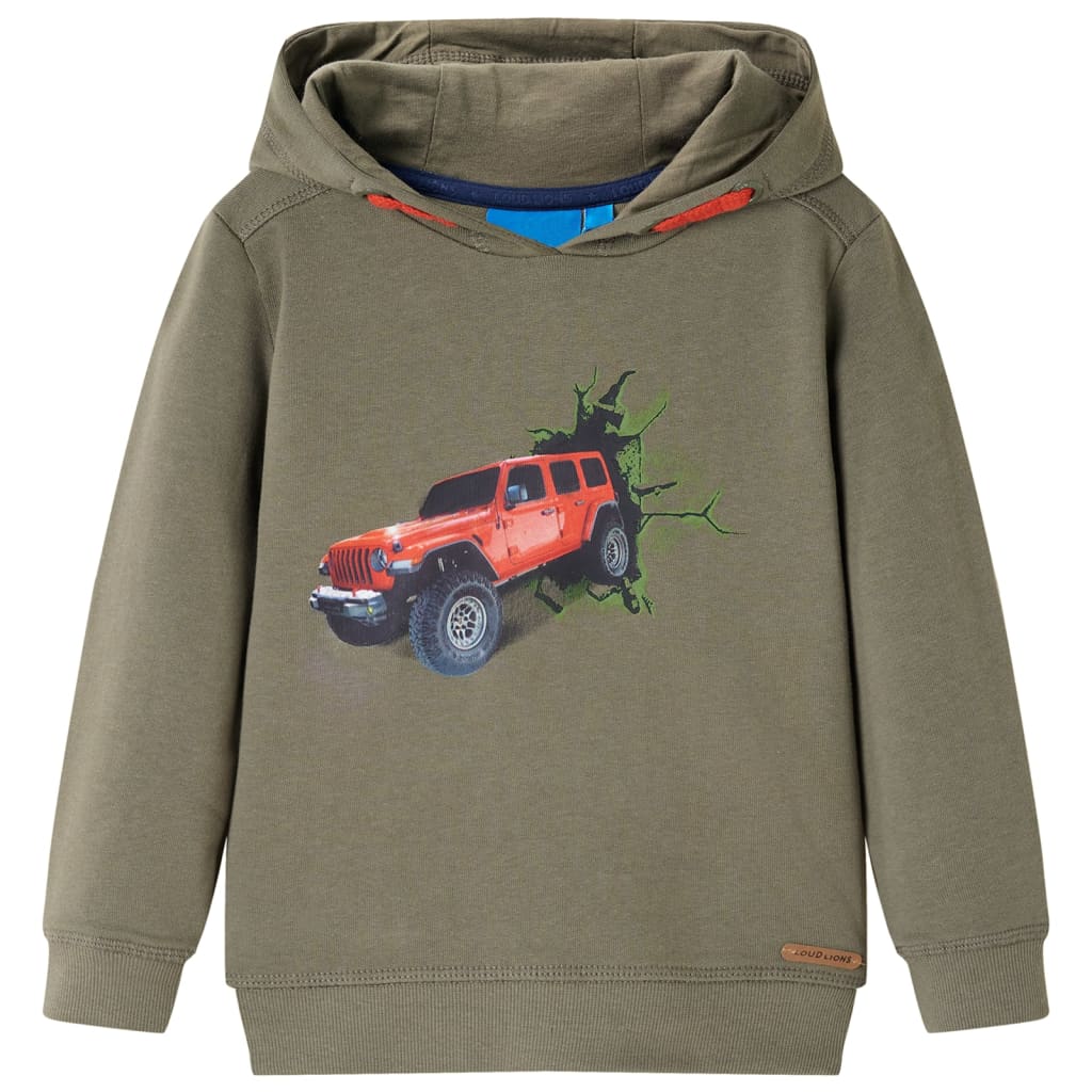 Kids' Hooded Sweatshirt Khaki 104 - Direct Imports