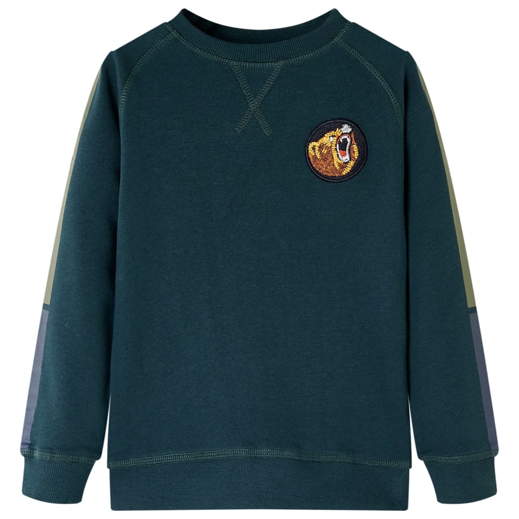 Kids' Sweatshirt Moss Green 128 - The Home Maker