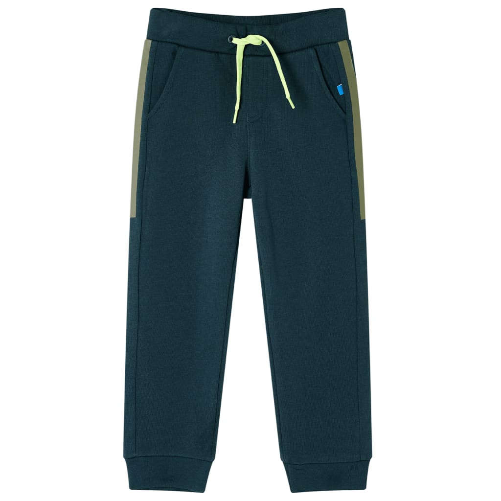 Kids' Sweatpants with Drawstring Moss Green 92 - Sid & Sam