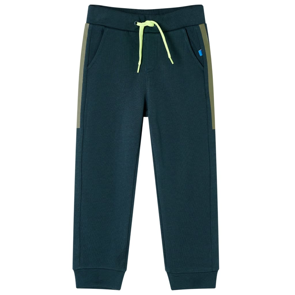 Kids' Sweatpants with Drawstring Moss Green 140 - Discount Dealers