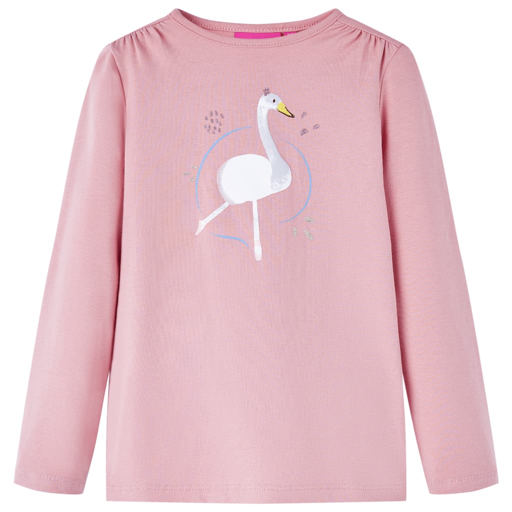 Kids' T-shirt with Long Sleeves Light Pink 104 - Tyrell & Tyrell