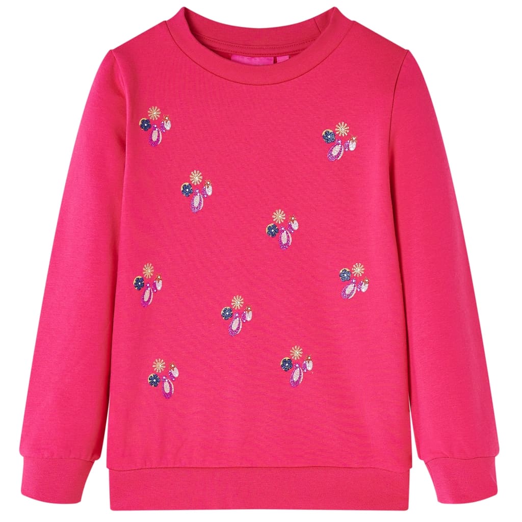 Kids' Sweatshirt Bright Pink 116 - Direct Imports