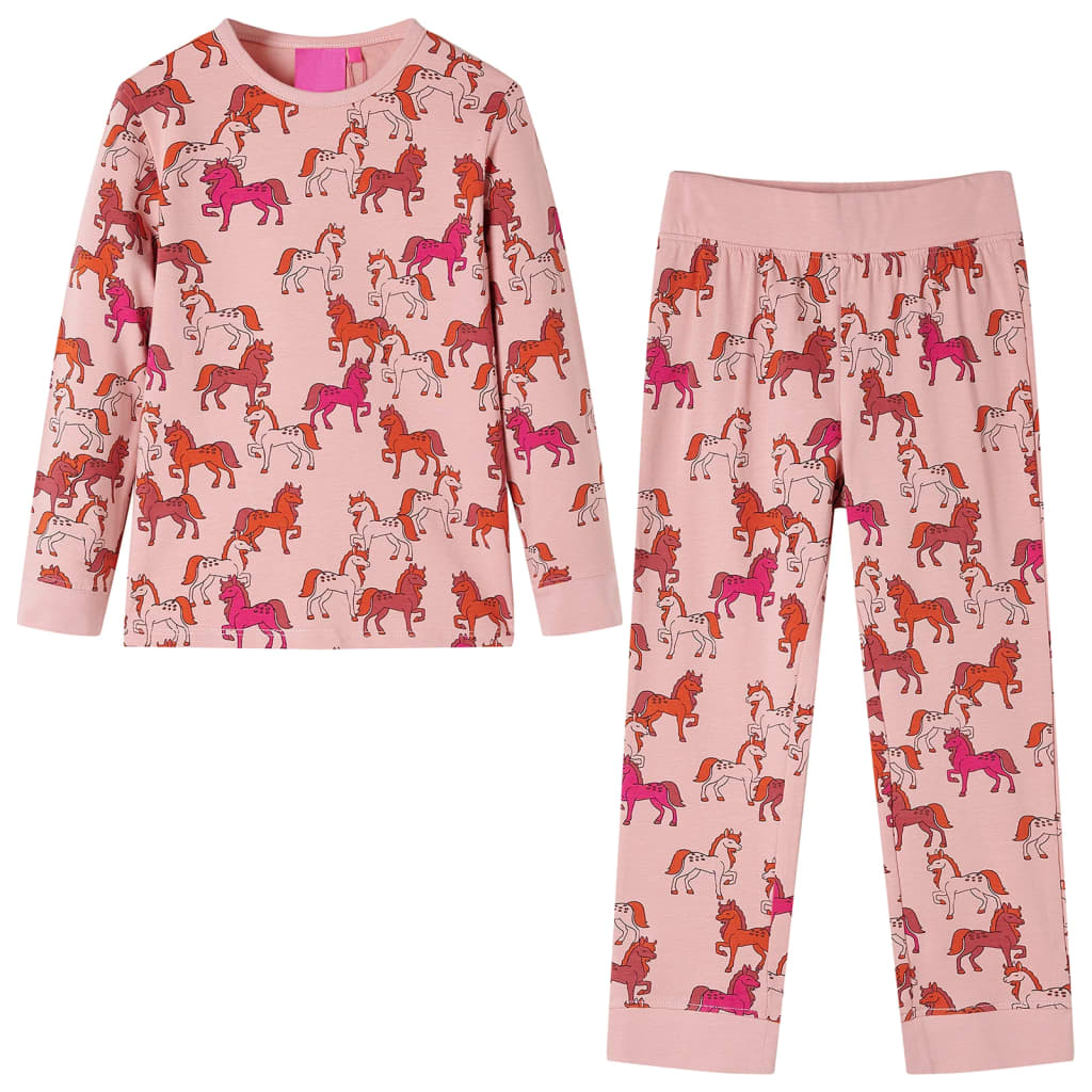 Kids' Pyjamas with Long Sleeves Light Pink 116 - Decor Base