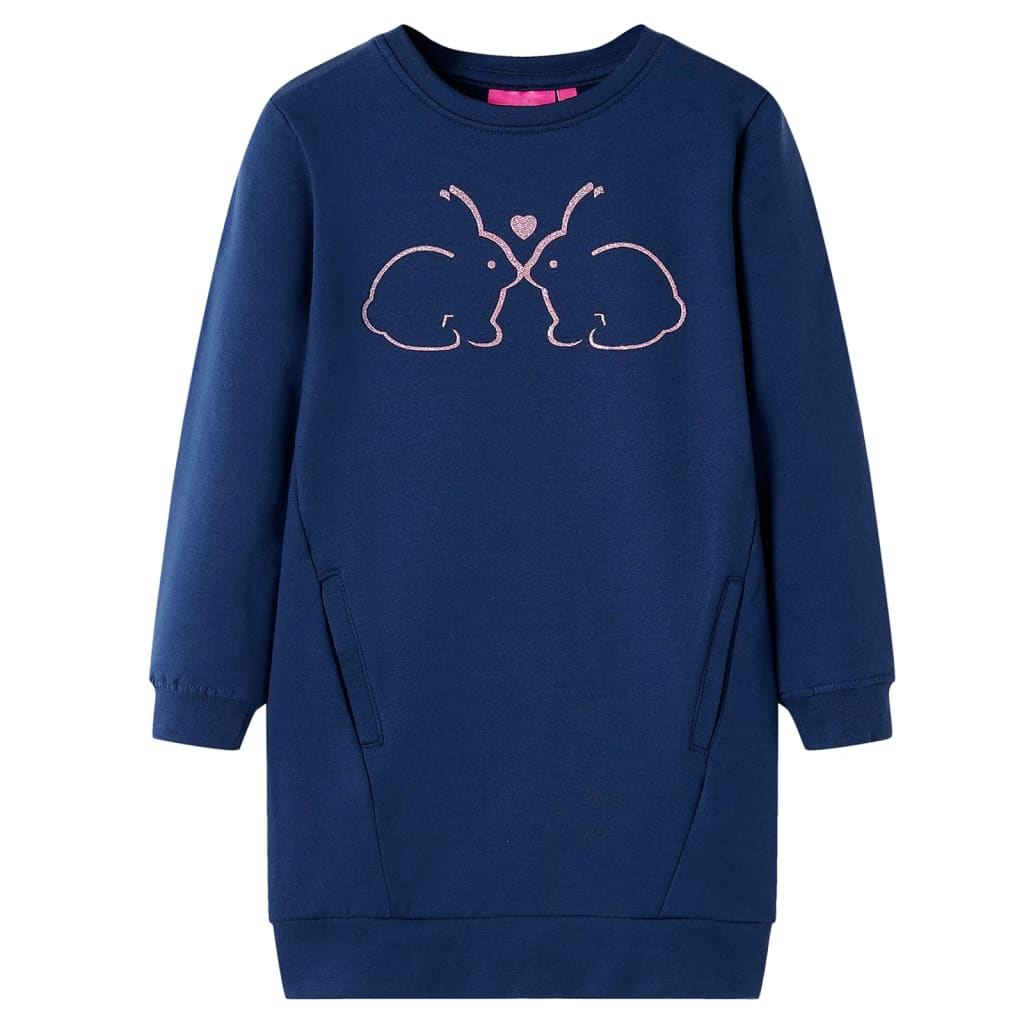 Kids' Sweatshirt Dress Navy 104 - Sid & Sam