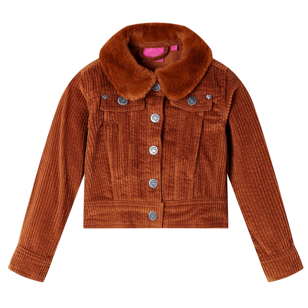 Kids' Jacket Corduroy Cognac 104 - Discount Dealers