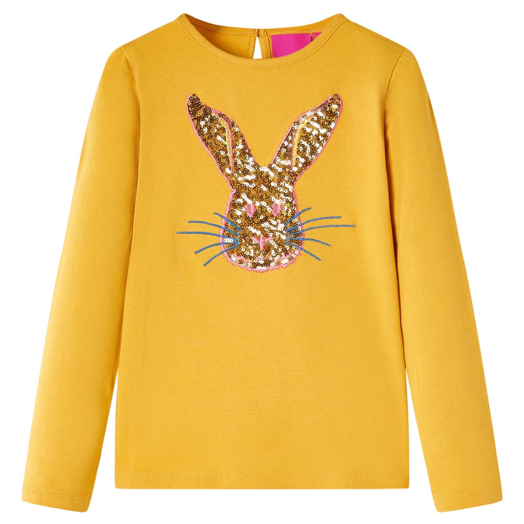 Kids' T-shirt with Long Sleeves Ochre 104 - All Things Good