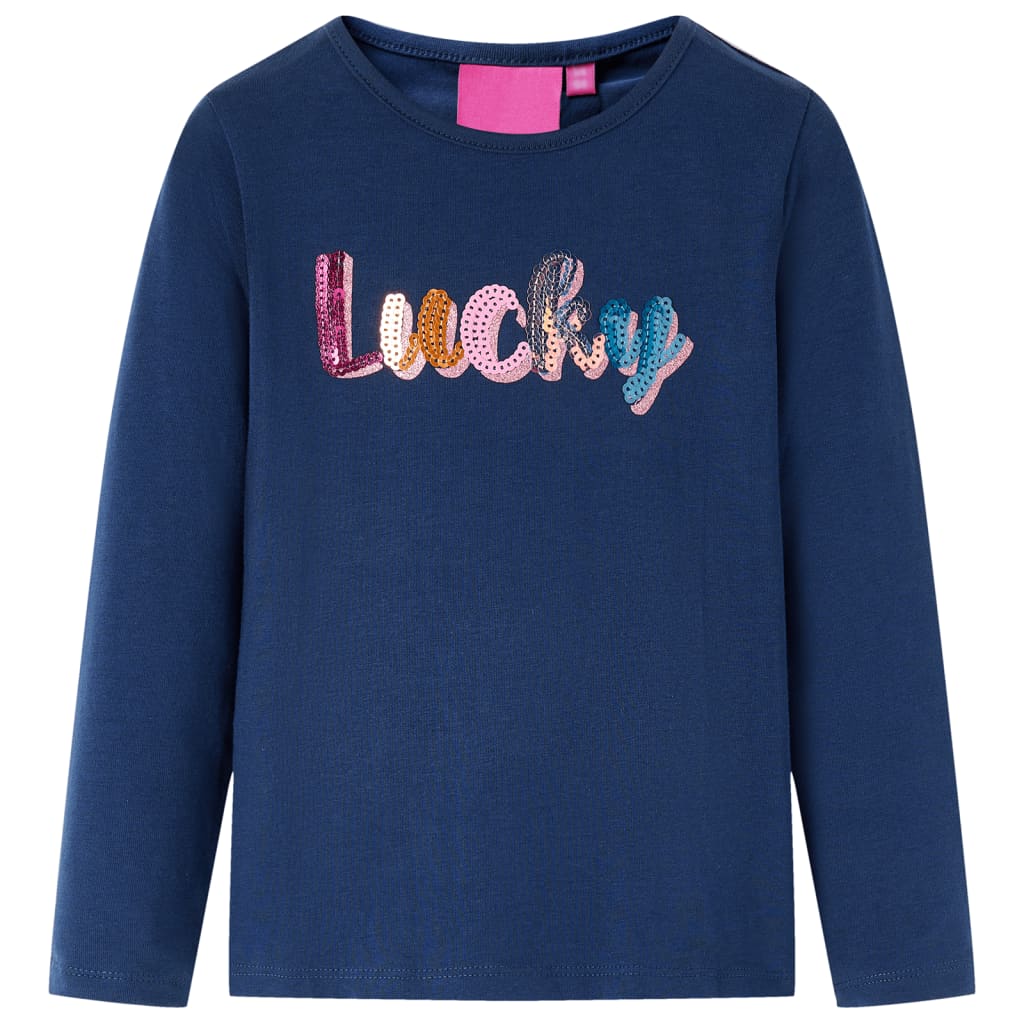 Kids' T-shirt with Long Sleeves Navy Blue 116 - All Things Good