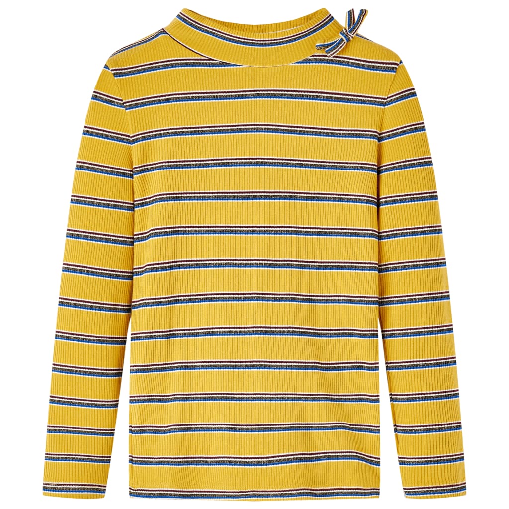 Kids' T-shirt with Long Sleeves Ochre 140 - Sid & Sam