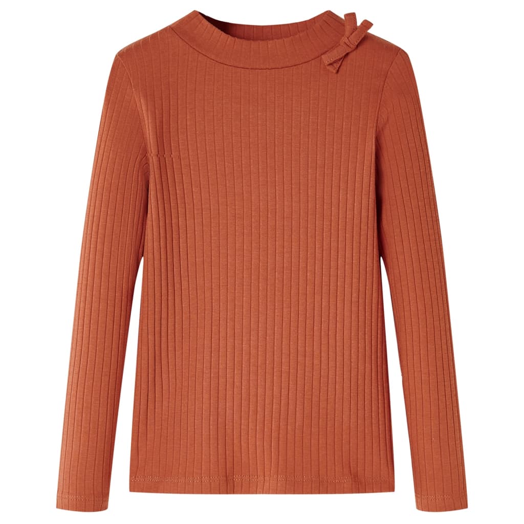 Kids' T-shirt with Long Sleeves Cognac 104 - Tyrell & Tyrell
