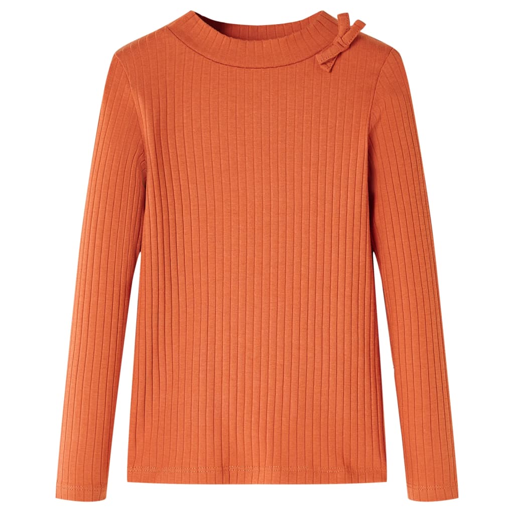 Kids' T-shirt with Long Sleeves Burnt Orange 116 - Tyrell & Tyrell