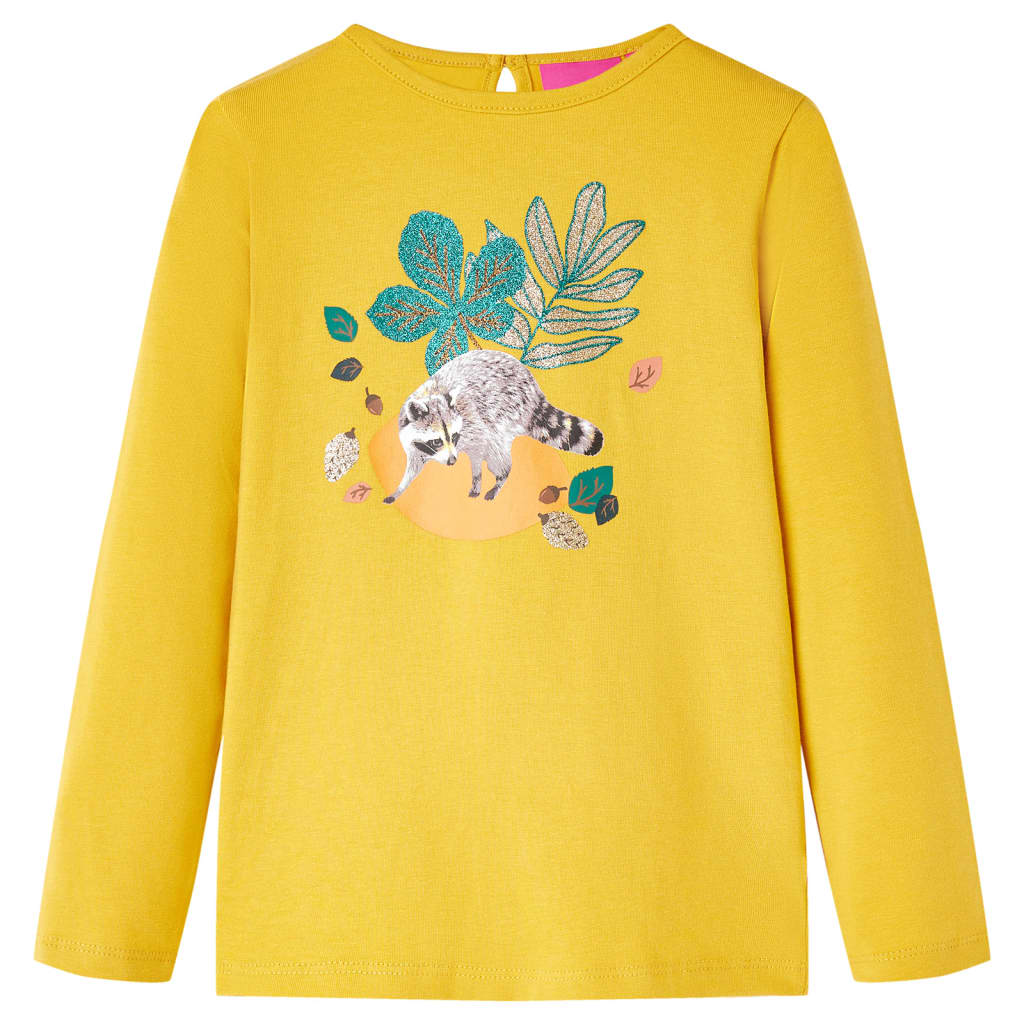 Kids' T-shirt with Long Sleeves Ochre 140 - All Things Good