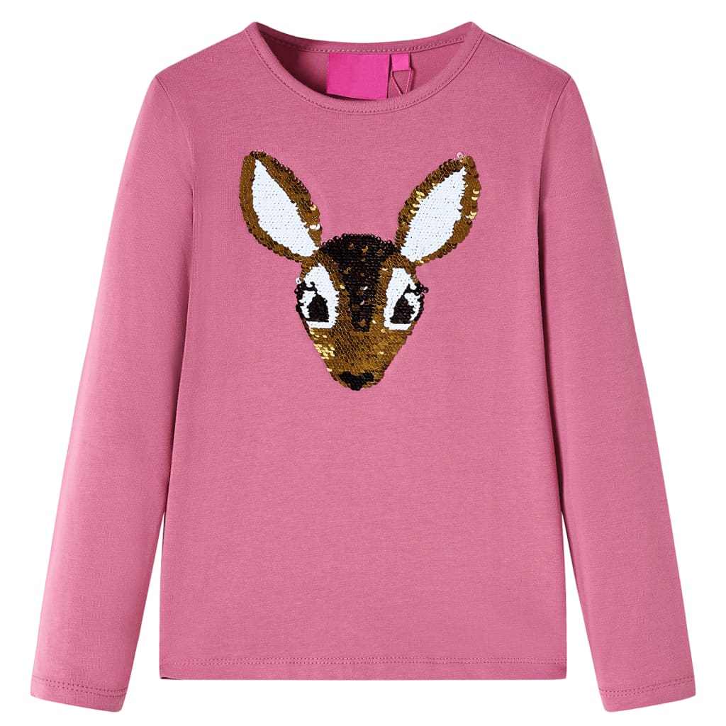 Kids' T-shirt with Long Sleeves Raspberry 92 - Direct Imports