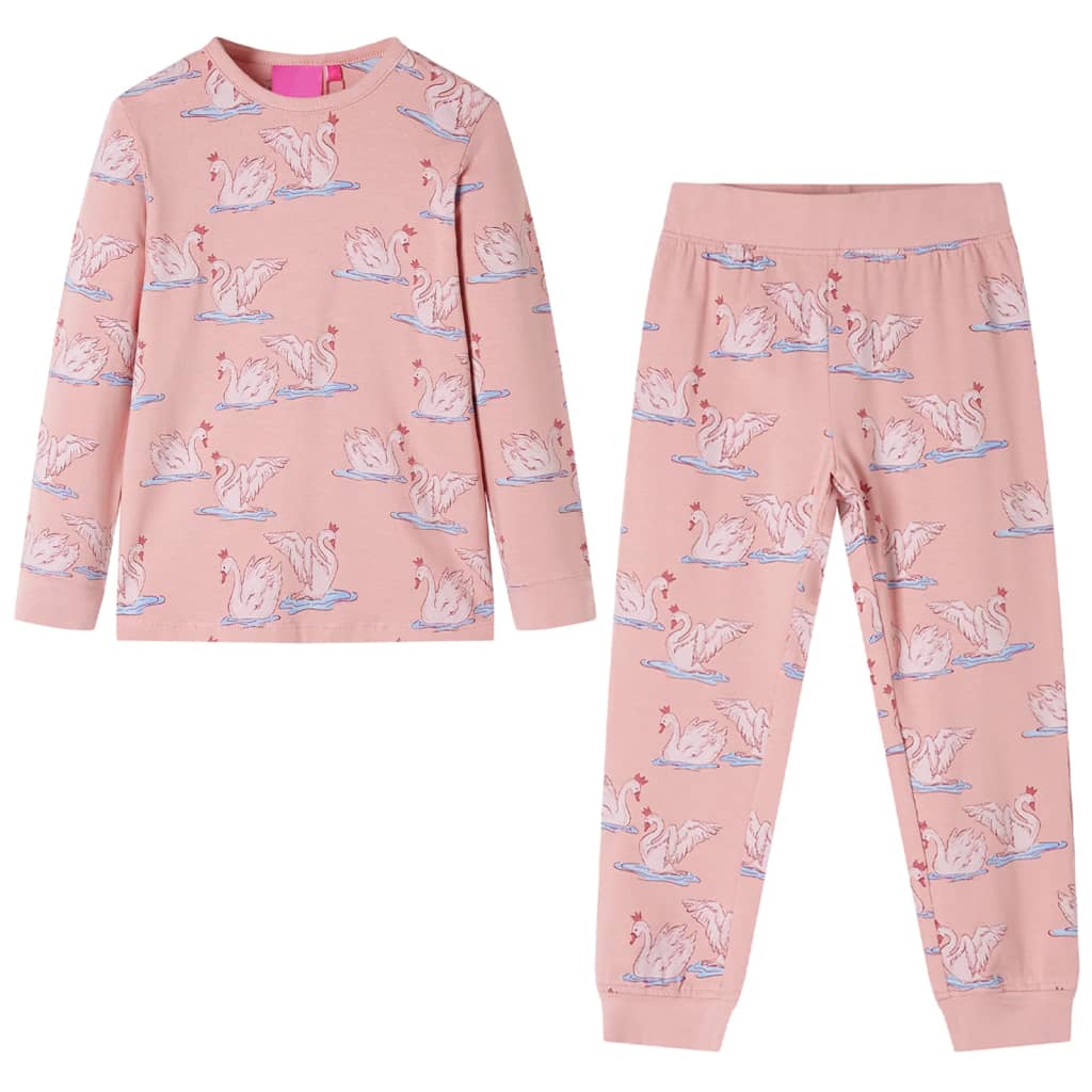 Kids' Pyjamas with Long Sleeves Light Pink 104 - All Things Good