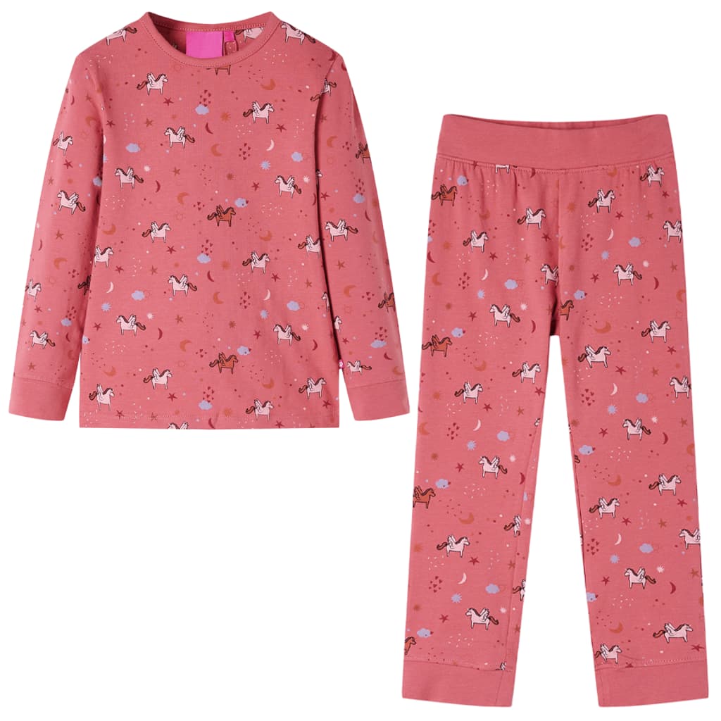Kids' Pyjamas with Long Sleeves Old Pink 116 - Merkel Designers