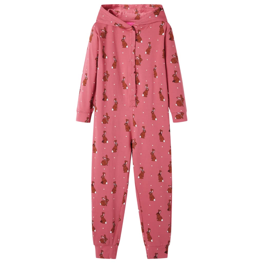 Kids' Hooded Onesie Old Pink 92 - Merlin Deals