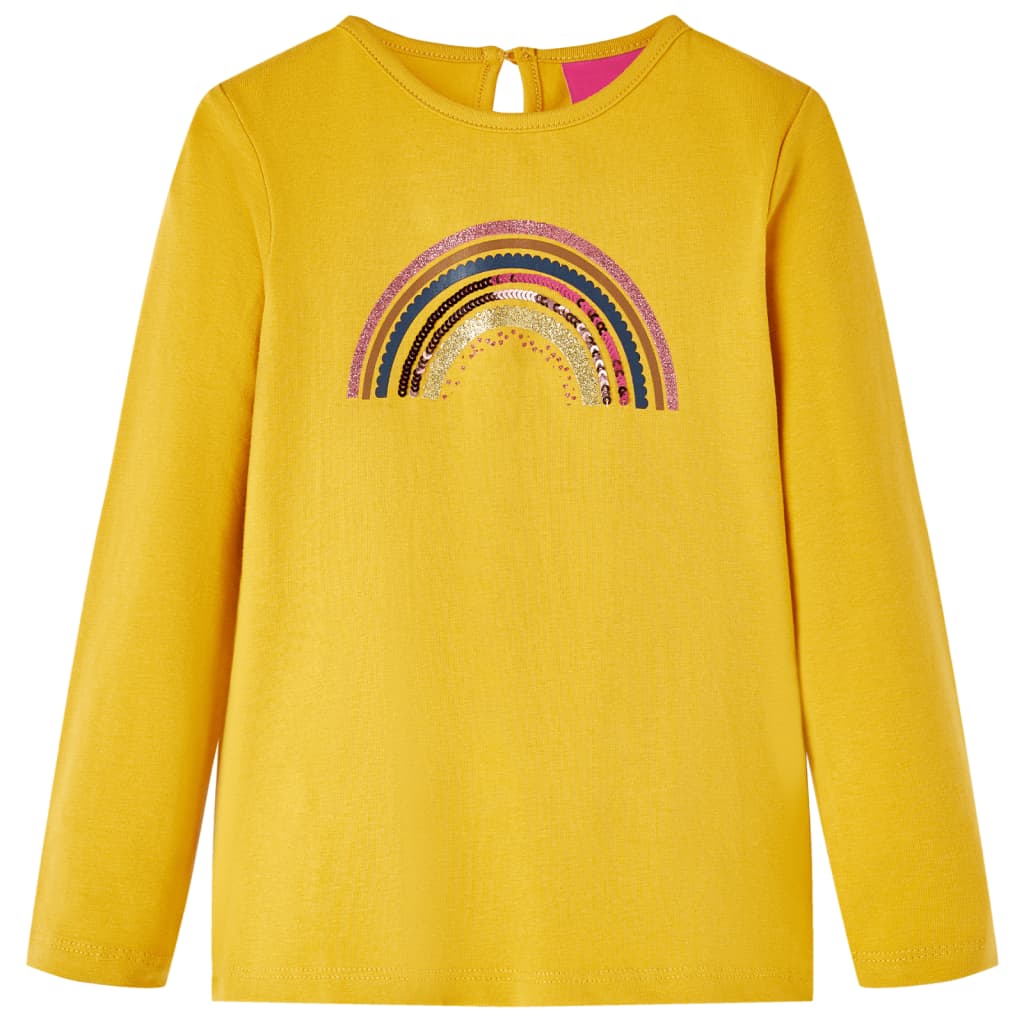 Kids' T-shirt with Long Sleeves Ochre 92 - Casper Homes