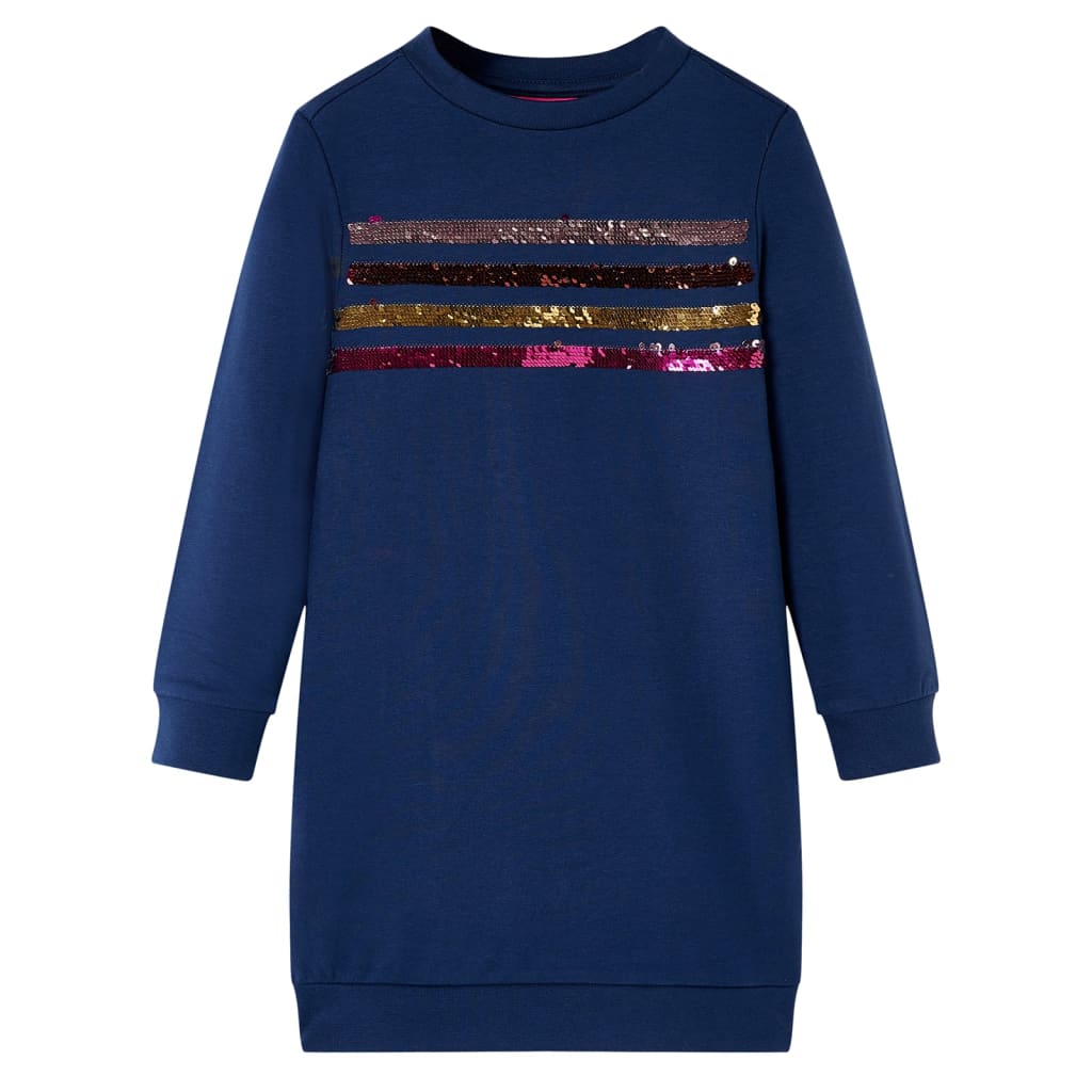 Kids' Sweatshirt Dress Navy 104 - Sid & Sam