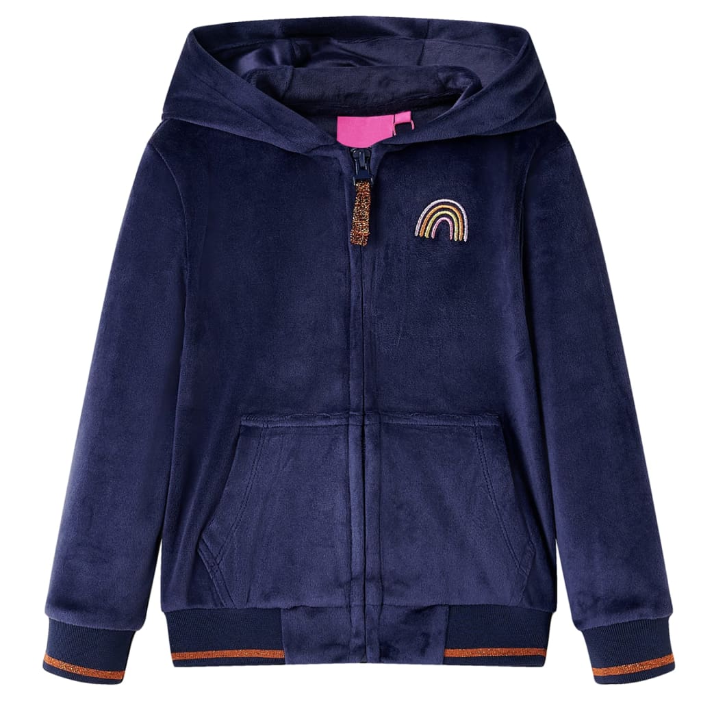 Kids' Hooded Jacket Navy 116 - R and M Furniture