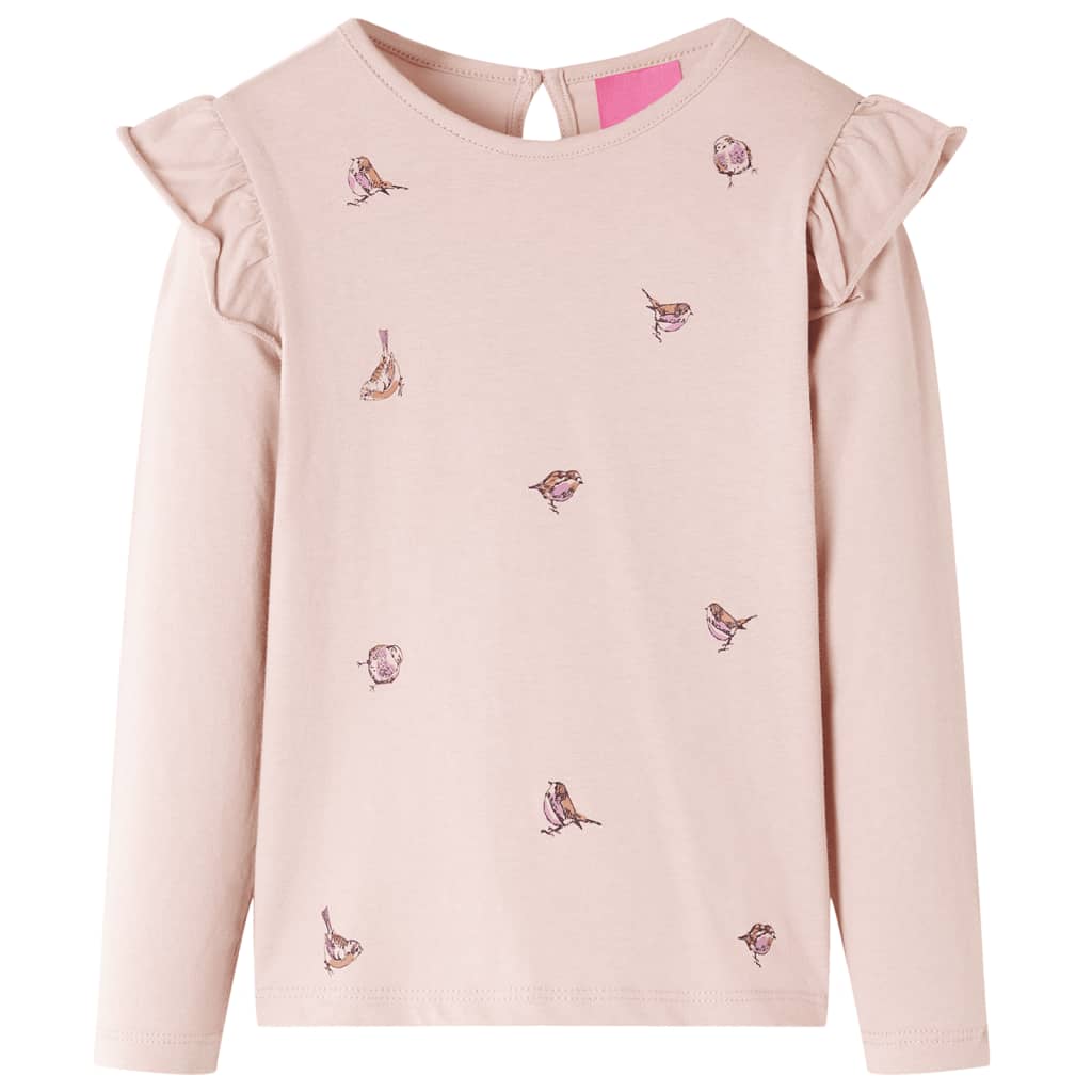 Kids' T-shirt with Long Sleeves Pink 116 - Sid & Sam