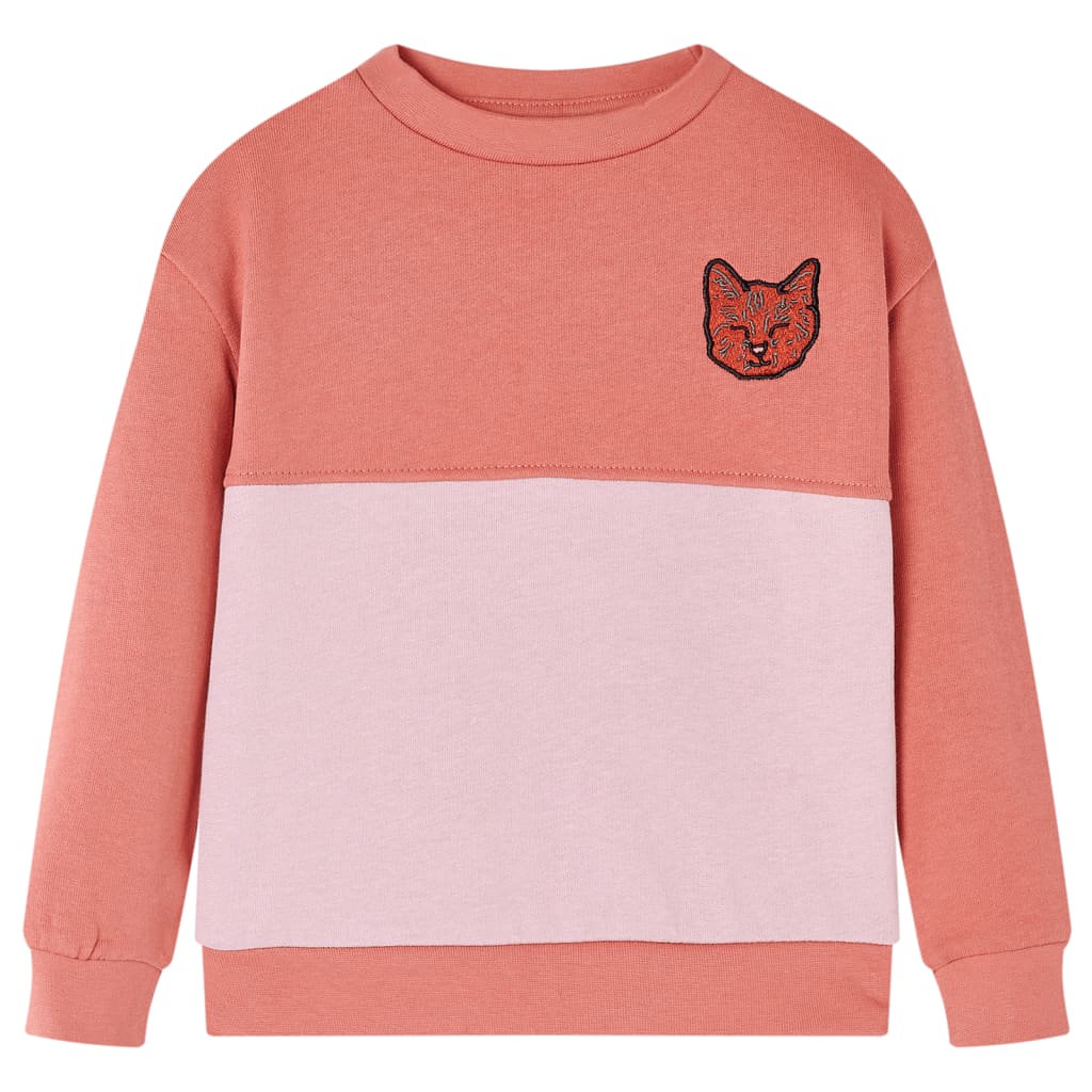 Kids' Sweatshirt Colour Block Pink 116 - Sid & Sam