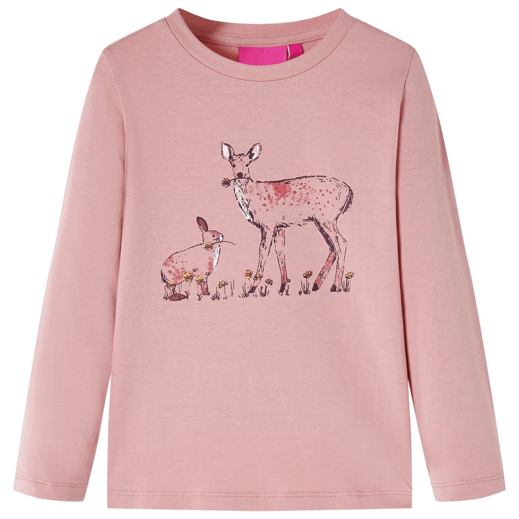 Kids' T-shirt with Long Sleeves Pink 104 - Sid & Sam