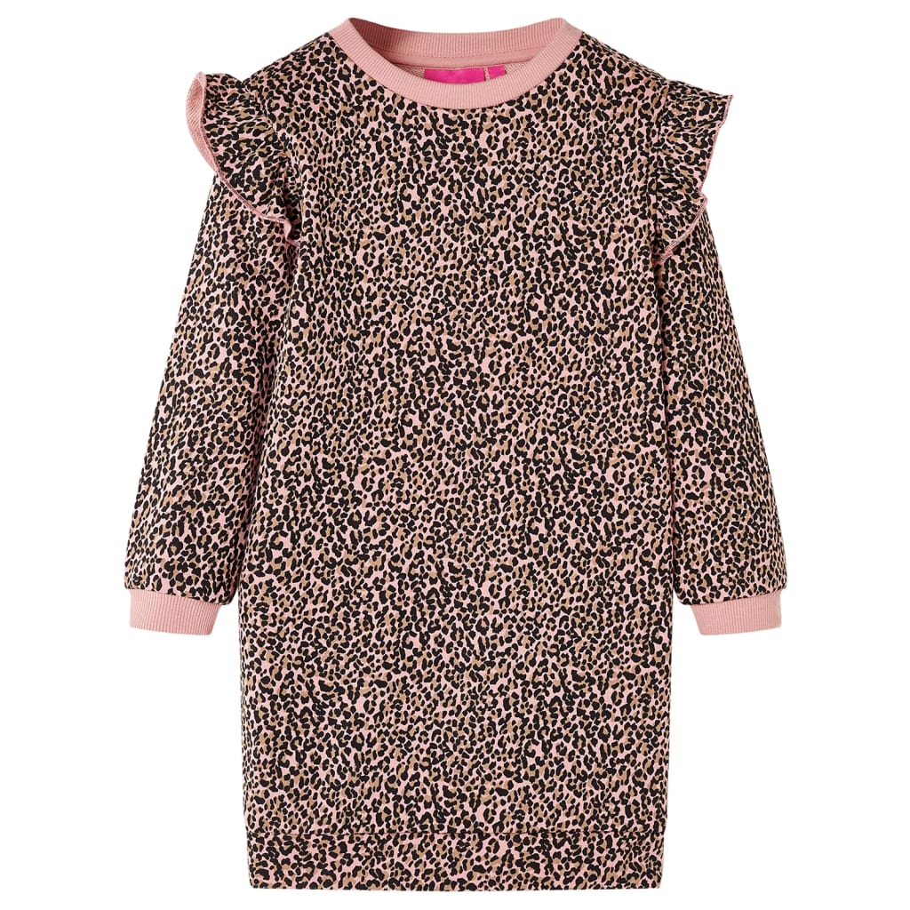 Kids' Sweatshirt Dress Medium Pink 104 - Merkel Designers