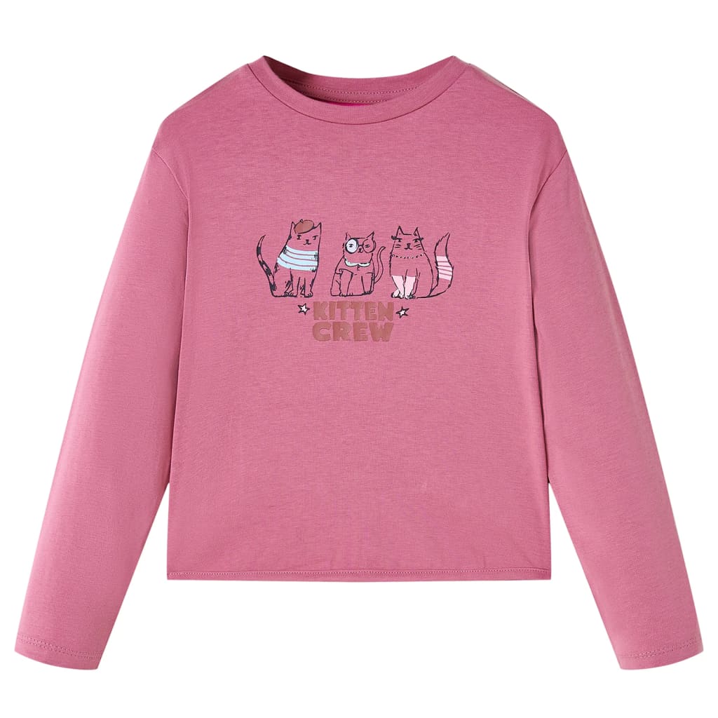 Kids' T-shirt with Long Sleeves Raspberry 92 - Discount Dealers