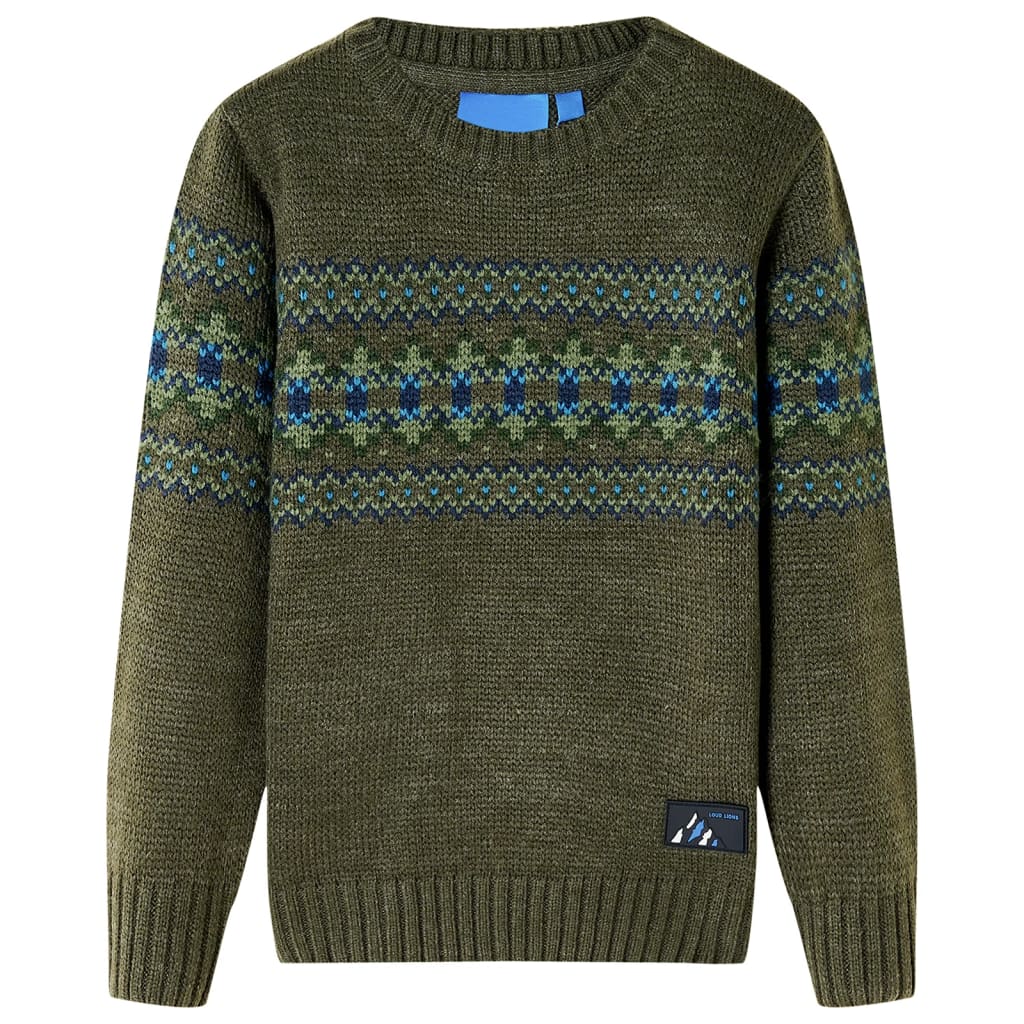 Kids' Sweater Knitted Khaki 92 - Discount Dealers