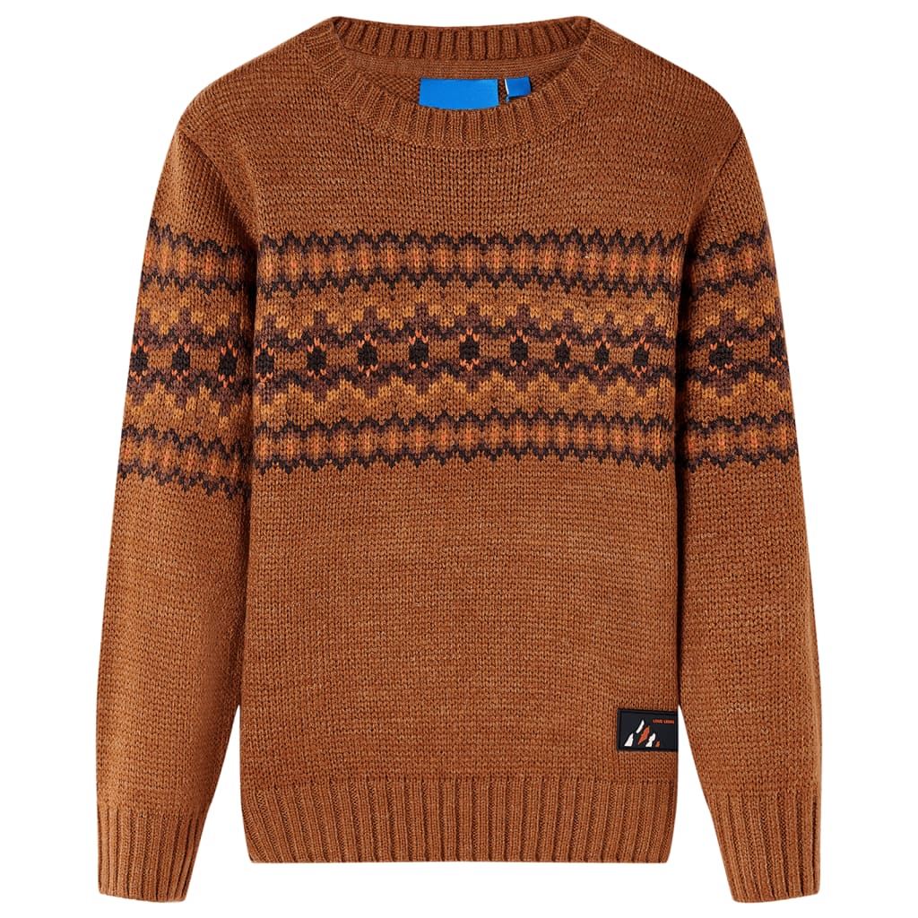 Kids' Sweater Knitted Cognac 104 - Discount Dealers