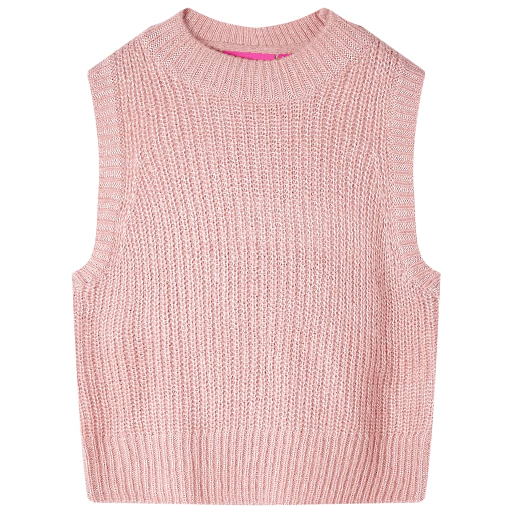 Kids' Sweater Vest Knitted Light Pink 104 - Tyrell & Tyrell