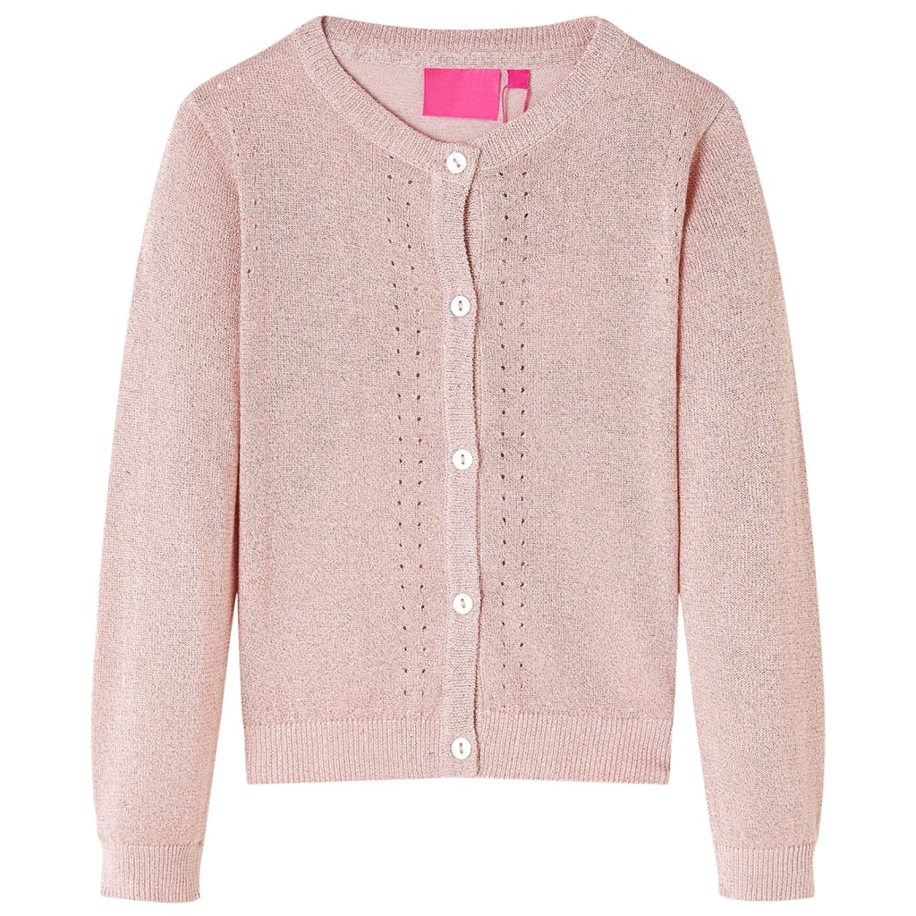 Kids' Cardigan Knitted Soft Pink 104 - Merkel Designers