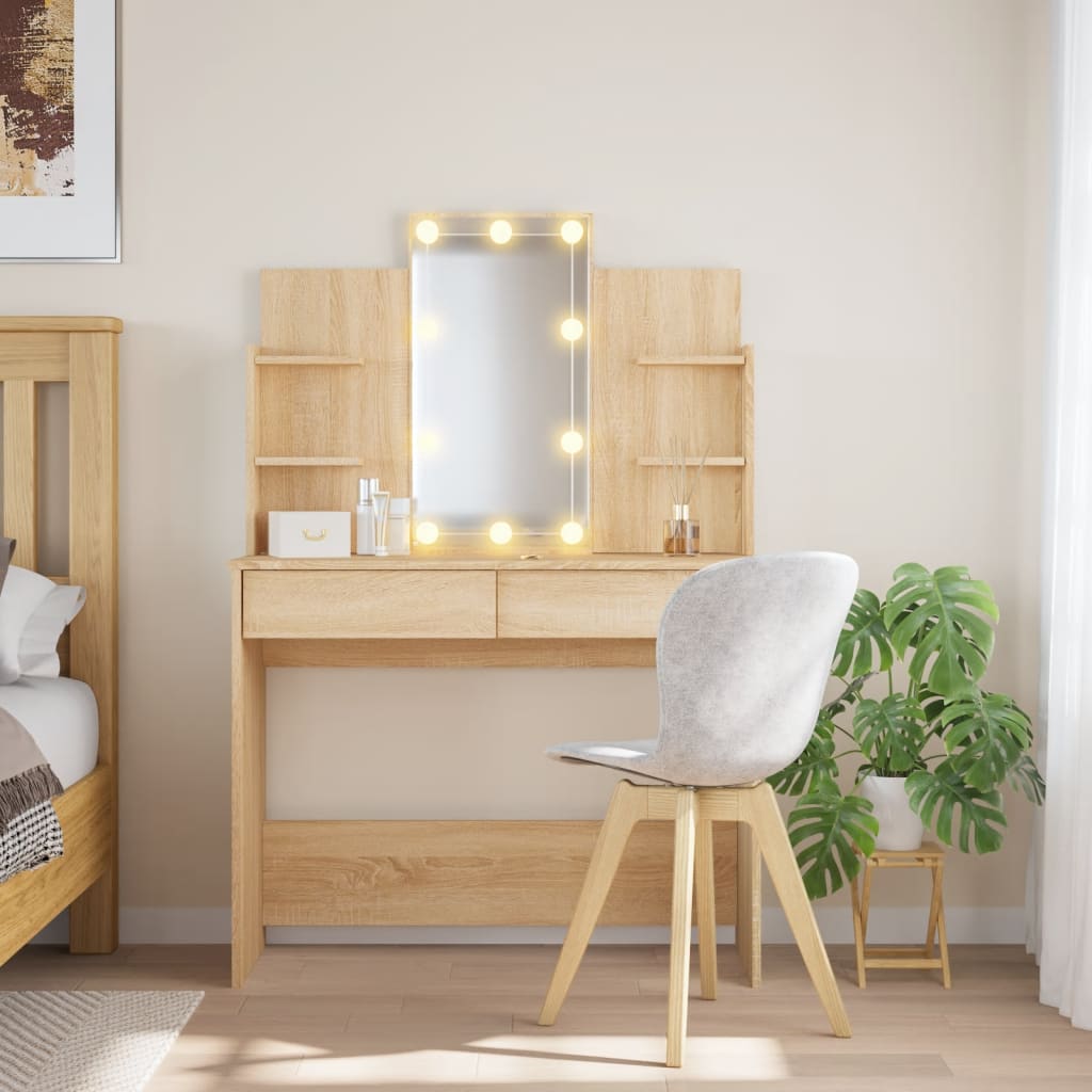 Dressing Table - CROSA Dresser Sonoma Oak 96cm - Merkel Designers